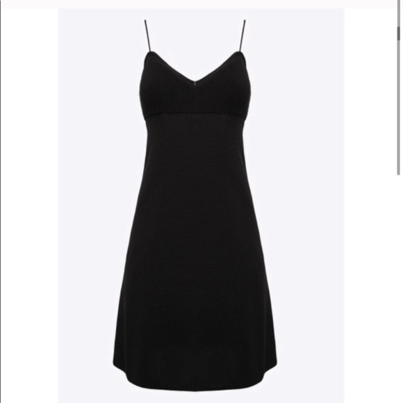 Theory Bettina Mixed Rib Slip Dress. - Picture 3 of 6